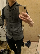 Esmoquin para boda para Hombre Trajes chaleco 2020 nuevo de Tweed de espiga de Bolsillo decorativo Slim chaleco vestido de negocios Formal chaleco