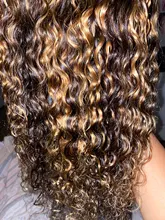 ALICE-pelucas de cabello humano rizado con malla frontal, cabello con cierre superior de cuero cabelludo de 150% de densidad, no Remy