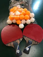 KOKUTAKU-raqueta de ping pong ITTF profesional, 4/5/6 estrellas, raqueta de tenis de mesa de carbono, conjunto de remo de murciélago, granos en Goma con bolsa