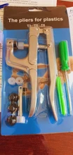 Juego de botones a presión de plástico T5 con alicate para sastre familiar, kit de herramientas, contenedores organizadores de costura de fácil sustitución de broches, DIY, por 360 uds.