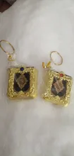 Llaveros con colgante islámico musulmán para mujer, Mini llaveros para libro del Corán, Ark, corán, papel Real, puede leer joyería religiosa pequeña, 1 ud.