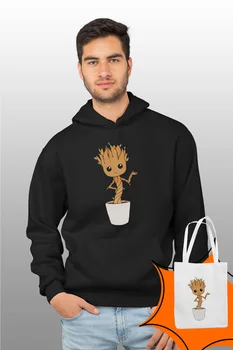 

Angemiel Wear Recommendation Giving Groot Black Male Hooded Sweatshirt Bags Kombin