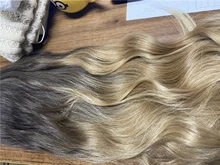 GEMMA-pelucas de cabello largo ondulado para mujeres negras, pelo sintético de parte media, para fiesta diaria, Cosplay, resistente al calor