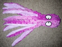 Juguete de peluche suave con 8 patas de pulpo para perros, juguete interactivo para jugar al aire libre, con sonido sonoro, juguete dental para masticar