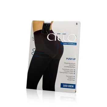 

Women's tights Atto push up microfiber 100den black 3 size