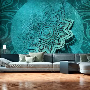 

Wall mural-Azure Flower - 100x70 cm