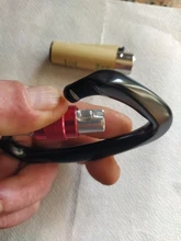 Mosquetón de escalada profesional 25KN, cierre de seguridad de aluminio de aviación en forma de D, equipo de Montañismo para escalar al aire libre