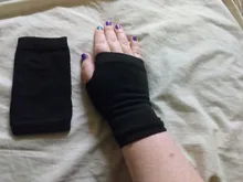 Guantes de algodón finos para ciclismo, manguitos de medio dedo para deportes, invierno y otoño, 1 par