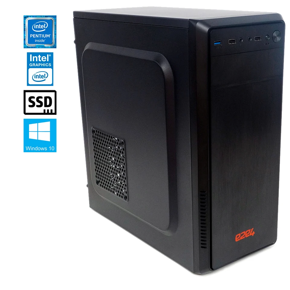 Системный блок e2e4 Middle Intel Pentium G5400 8Гб 240Гб SSD UHD Graphics 610 W10 Home 8G Win10H|Настольные ПК| |