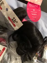 Vallbest-extensiones de cabello humano Remy ondulado mechones de pelo Natural brasileño negro, 1/3/4 unids/lote, 100%