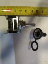 Toggle-Switch Miniature Small SPST Waterproof On-Off with Cover 12V 6-a/250/Vac/.. Heavy-Duty