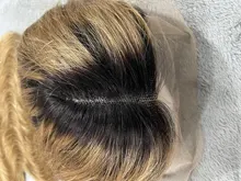 Ali Lee rubio miel peluca Ombre peluca 1B/27 Frente de encaje pelucas de cabello humano de la onda del cuerpo peruano Pre arrancado transparente Frontal de encaje pelucas