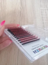 Color pestañas extensiones de pestañas de vizón pestañas suave ruso volumen pestañas falsas color Color natural pestañas espesor maquillaje