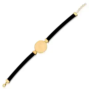 

The trappings of Half Gold Rubber Bracelet 03-490-BLZ02