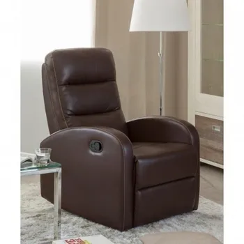 

Relax chair BURMA upholstered in brown feather with mechanism relax Electric
