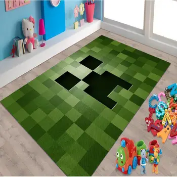 

Minecraft Creeper Non Slip Floor Carpet, Teen's Carpet