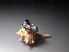 Anillos ajustables Kinitial para mujer, 1 Uds., color bronce antiguo, negro, cachorro de perro salchicha, Animal, 3D