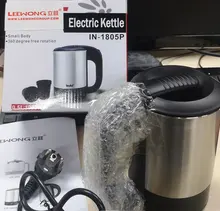 LEEWONG-Hervidor eléctrico portátil multifunción para viaje, hervidor de agua para viaje, té, sopa crema de avena, 0.5L