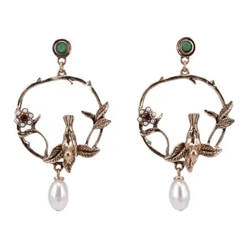 

Earrings jewelery socket (Lock-Carnation, jewelery alloy, bronze) 52424