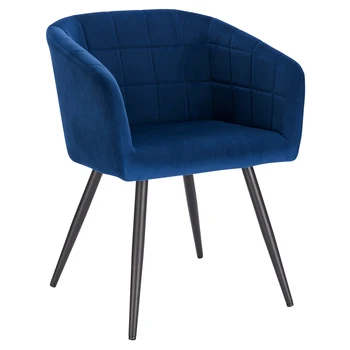 

1PC Dining Chair Kitchen Counter Table Chair Lounge Leisure Living Room Corner Chair Armchair Reception Chair with Backrest