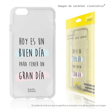 

FunnyTech®Silicone Case for Huawei P10 Lite l phrase "today is a good day" design 5 transparent