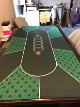 Texas Desk-Pad Poker-Mat Rubber Gaming Jack-Baccarat Black Holdem Durable Dice Home