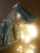 Light USB Garland-Lamp Outdoor-Lighting Fariy-String Remote-Control Christmas-Decoration