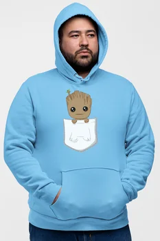 

Angemiel Wear Groot Blue Men 'S Hooded Sweatshirt