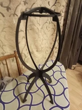 Alileader-soporte para pelucas de plástico para cabeza de maniquí peluca plegable soporte para pelucas