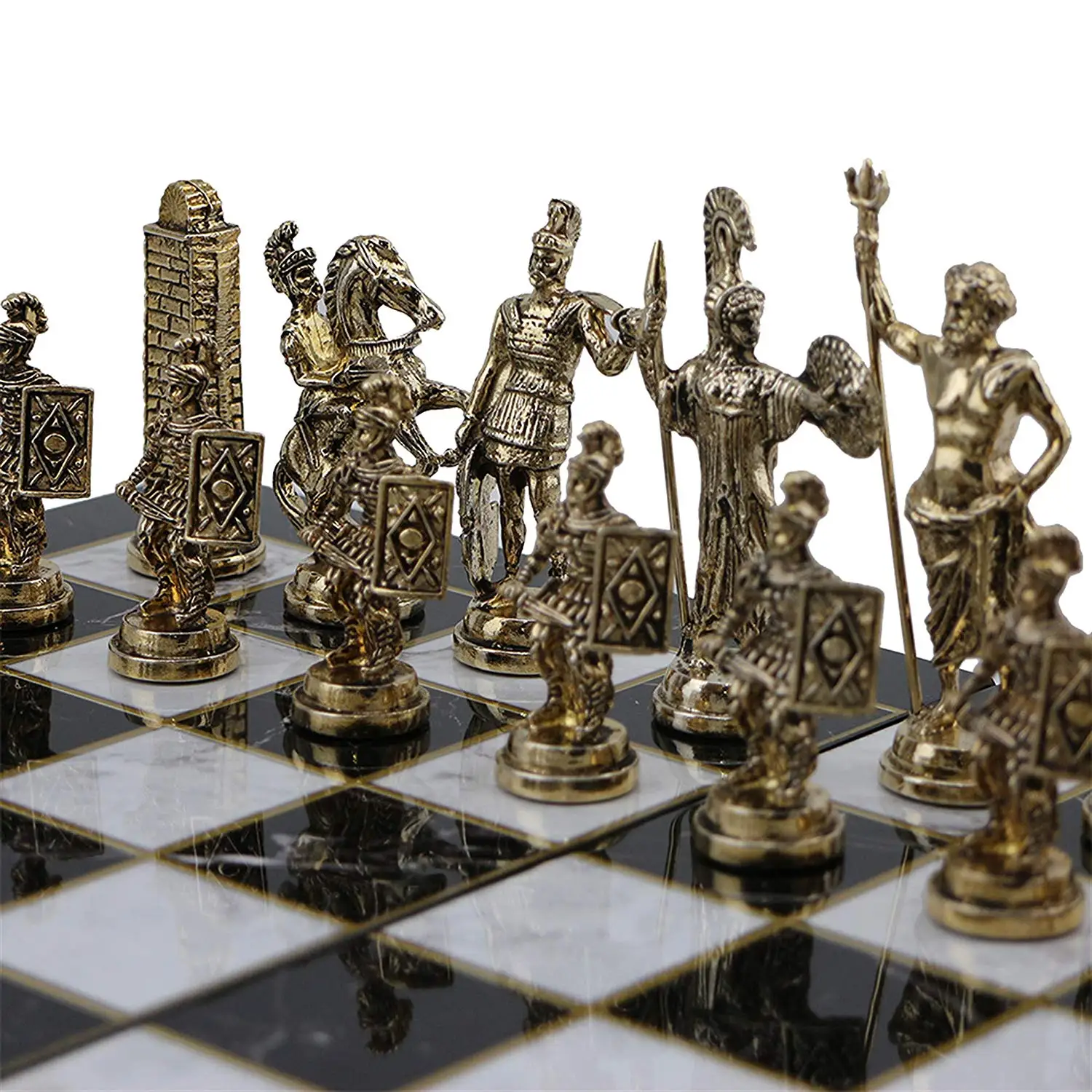 Только шахматные фигуры) римские фигурки металлические шахматные фигуры среднего размера King 7 см(доска в комплект не входит