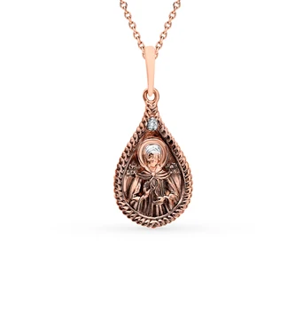 

Gold pendant with diamonds sunlight sample 585