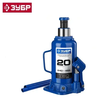 

Hydraulic bottle jack T50, 20t, 240-455mm, ZUBR Professional 43060-20_z01 Power knot as part of complex machines fast rise car
