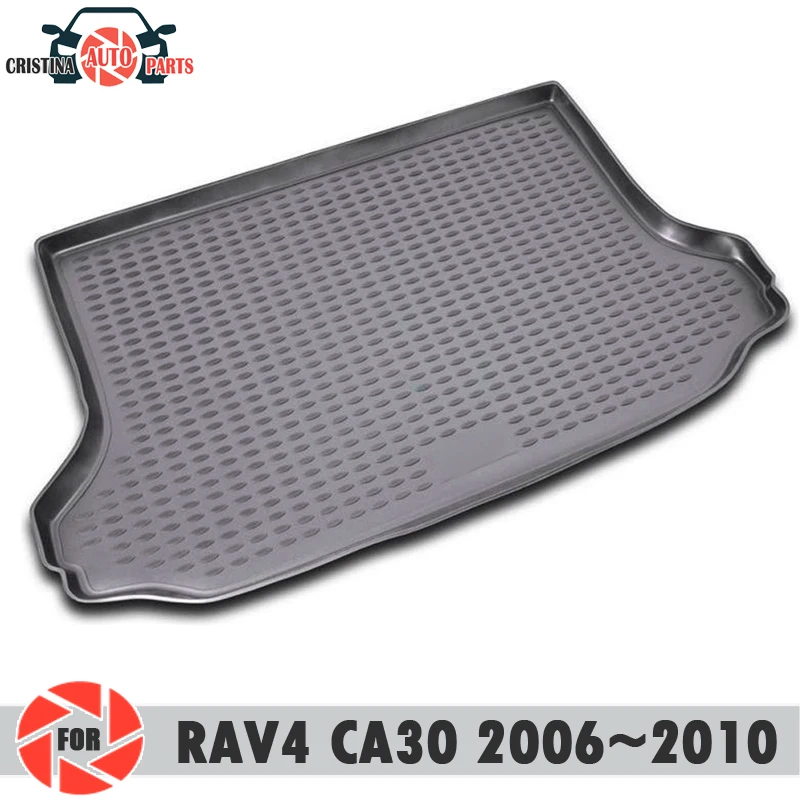 Коврик для багажника для Toyota Rav4 CA30 2006~ 2010 Коврик для пола багажника нескользящий полиуретановый грязезащитный багажник для стайлинга автомобилей
