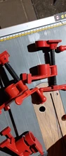 Wood Gluing Clamp-Set Quick-Release Heavy-Duty Metal Wide-Base 3/4