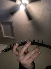 Único de tres fila puntiagudo hacen picos remache de cuero ancho Punk Rock gótico Unisex pulsera de hombre de la joyería