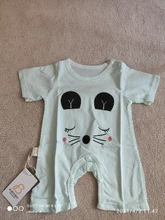 Pelele de algodón para bebé, ropa de manga corta para bebé, de una pieza, Unisex, de verano, monos para niña y niño, jirafa, 2021