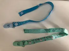 Clips de Material cómodo para chupete de bebé, portachupetes con pinza, pezones de dibujos animados, soporte para chupete, 1 Uds.