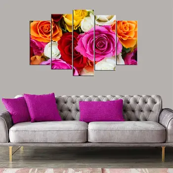 

Colorful Rose 5 Piece Mdf Table