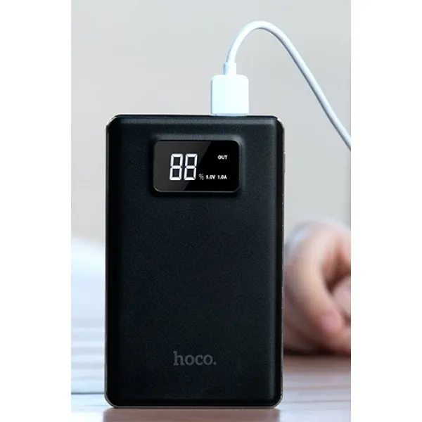 Внешний аккумулятор HOCO B23-10000 flowed power bank, Lithium polymer(Черный
