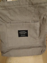 Bolso de hombro de pana para mujer, de tela a rayas, informal, con cremallera, cruzado de lona, Lindo bolso compras