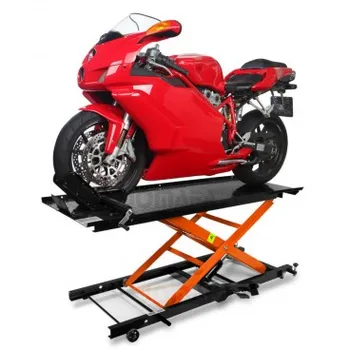 

ELEVATOR HYDRAULIC MOTORCYCLE 450 KILOS, BLACK AND ORANGE