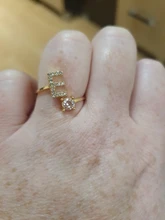 Anillo con 26 letras iniciales para mujer, mosaico de diamantes de imitación brillantes, apertura a la moda, joya para mujer, abalorio, regalo de joyería, 1 ud.