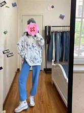 Chaqueta con capucha de mariposa Harajuku para mujer, sudadera con cremallera, sudaderas de gran tamaño, prendas de vestir exteriores de talla grande, primavera 2021