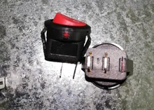 5 uds KCD1-105 pequeño barco de vuelta a interruptores basculantes Mini Negro Blanco Rojo 2 Pin-interruptor basculante