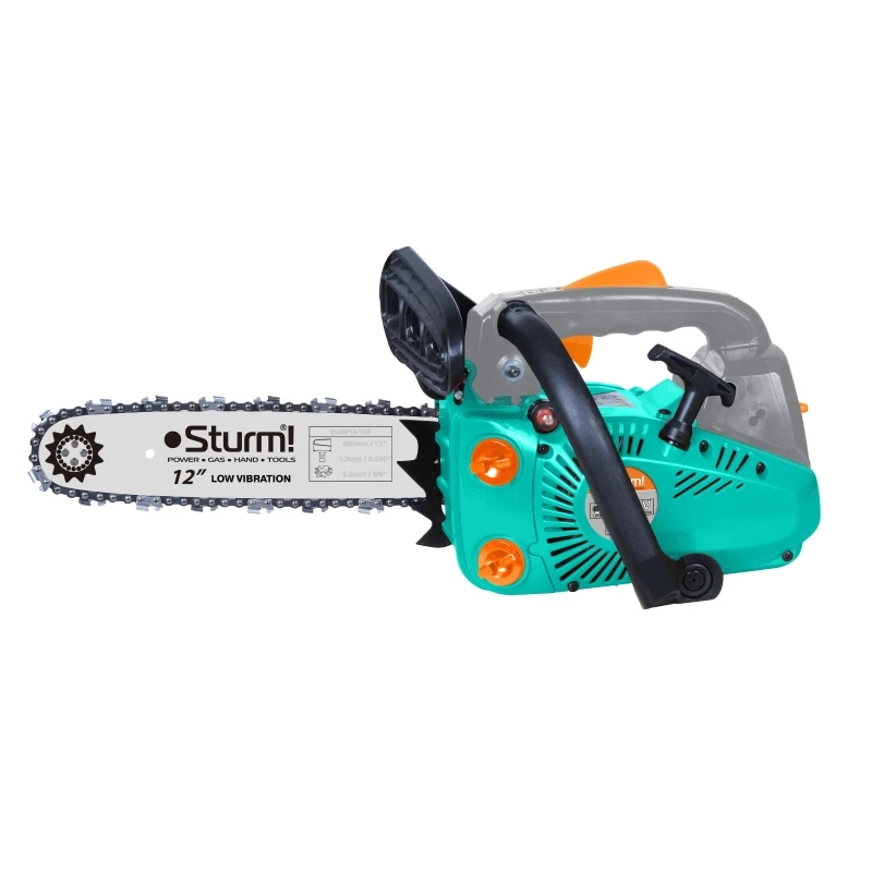 GC9912 Бензопила Sturm, 1,2 кВт, 305 мм, шаг цепи 3/8, тормоз цепи, праймер