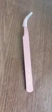 Pinzas rectas y curvadas de acero inoxidable para extensiones de pestañas, gran oferta, 2 uds., 2020