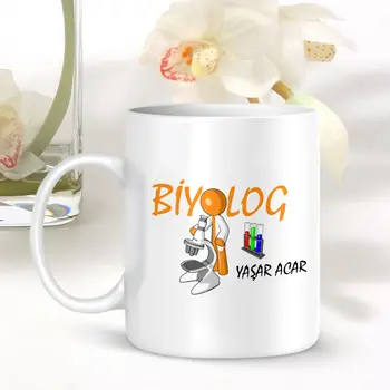 

Personalized Professional Biologist White Mug Cup-001
