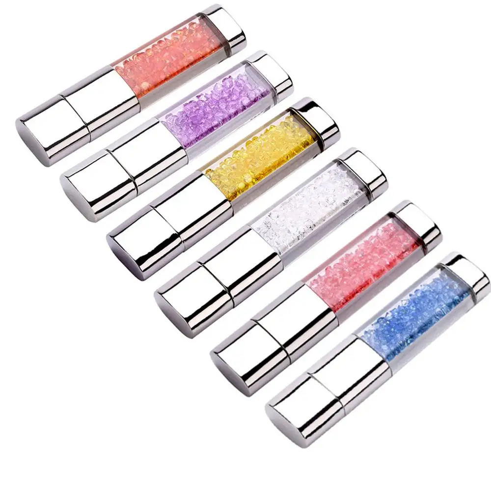 Pen drive Diamond Crystal USB Flash DriveMetal Pendrive 4G 8G 16G 32GB 64GB128G G Card Drive Memory Stick U Disk | Компьютеры и офис