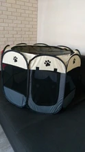 Tienda portátil porta mascotas plegable, Corralito, transpirable, de fácil operación, cerca octagonal, cama perrera extraíble para cachorro para gatos