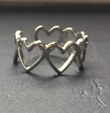 Plata de Ley 925 Plata Lisa anillos para las mujeres interweave de la joyería hermoso dedo anillos abiertos para cumpleaños fiesta regalo